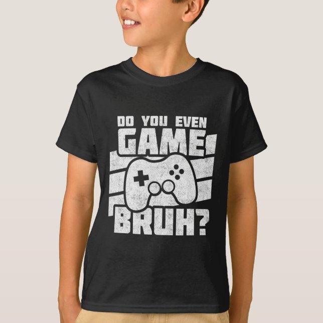 Camiseta Jogando Video Games - Jogos de Console de Pc - Vi  (Frente)