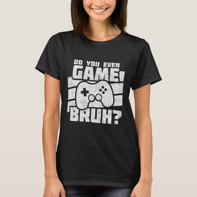 Camiseta Jogando Video Games - Jogos de Console de Pc - Vi  (Frente)