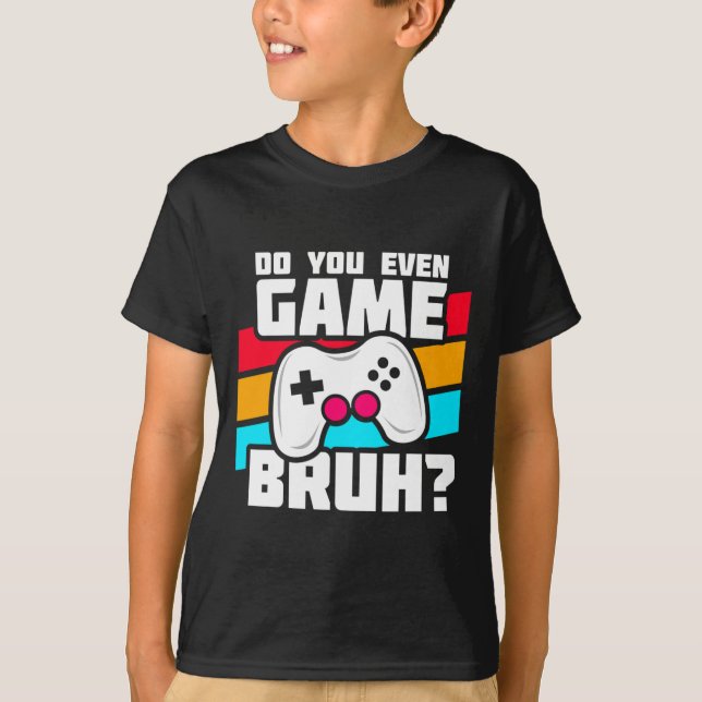 Camiseta Jogando Video Games - Jogos de Pc e Console - Vi D (Frente)