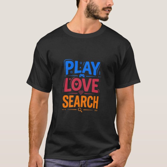 Camiseta Jogar busca de amor (Frente)