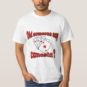 Camiseta Jogar cartas Canastra