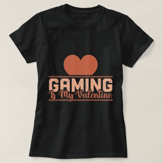 Camiseta Jogar é meu Namorados - Design Engraçado de Gamer  (Frente do Design)