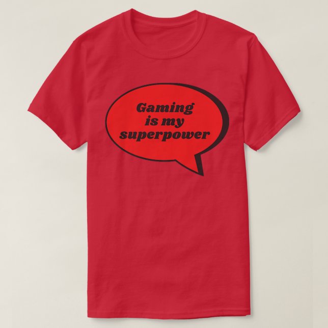 Camiseta Jogar É Meu Sobrepoderoso Gag Sarcástico Gift F (Frente do Design)