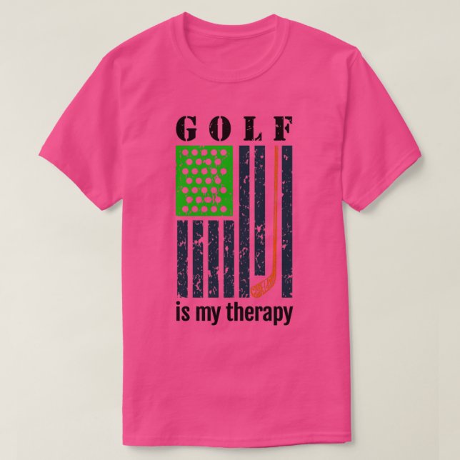 Camiseta Jogar golfe é minha terapia 1 (Frente do Design)