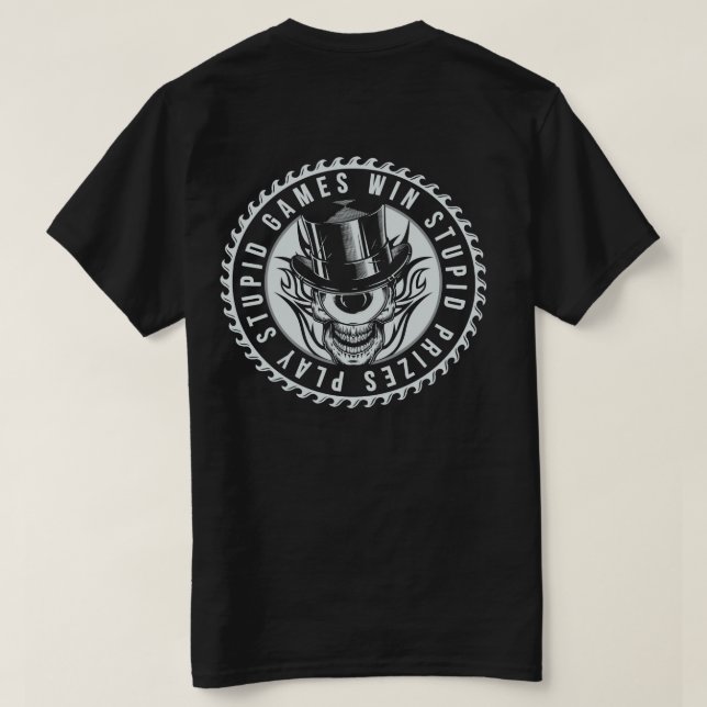 Camiseta Jogar Jogos Estúpidos (Verso do Design)