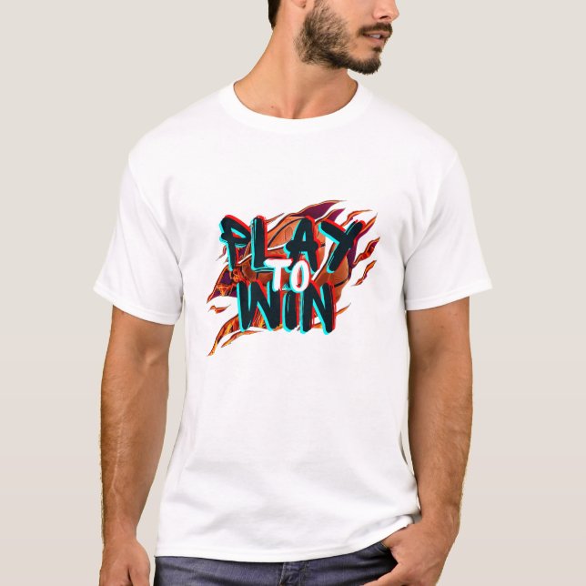 Camiseta Jogar para ganhar (Frente)