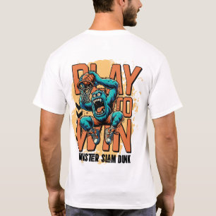 Camiseta Jogar para Ganhar: Monstro Slam Dunk