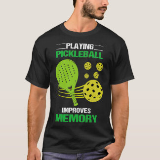 Camiseta Jogar Pickleball Melhora A Memória De Forma Engraç