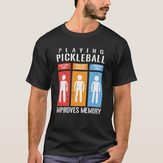 Camiseta Jogar Pickleball Melhora A Reprodução De Picklebal (Frente)