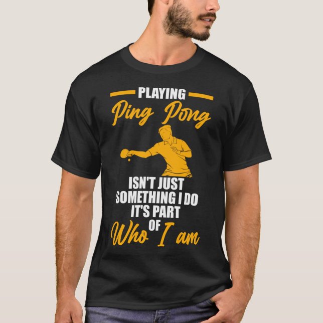 Camiseta jogar ping pong não é apenas algo mesa tenni (Frente)