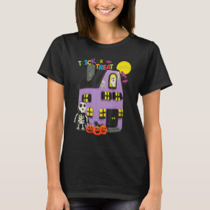 Camiseta Jogar Truque Ou Tratar De Casa Assombrada