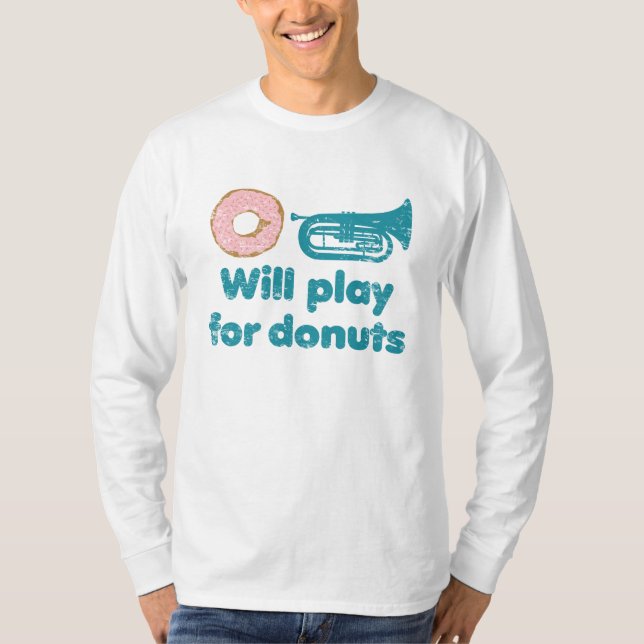 Camiseta Jogará Baritone para Rosquinhas (Frente)