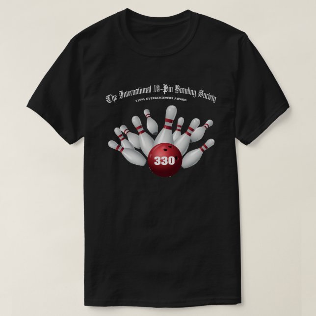 Camiseta Jogo 330 da Sociedade Internacional de Boliches de (Frente do Design)
