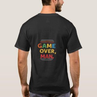 Camiseta Jogo acabado, design de t-shirt do Homem