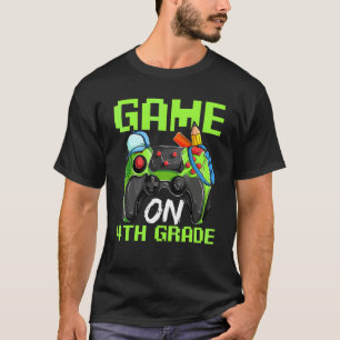 Camiseta Jogo Ativado 4ª Série Volta às Aulas Vídeo Gamer C