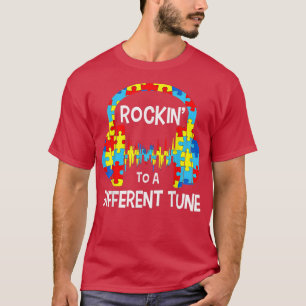 Camiseta Jogo Autismo Atropelando A Um Ajuste Diferente Par