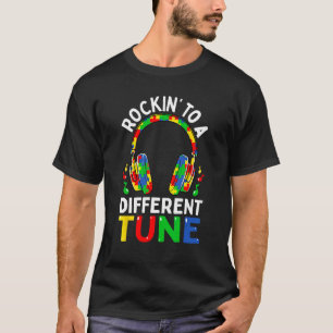 Camiseta Jogo Autismo - Balançando em um Ritmo Diferente Pa