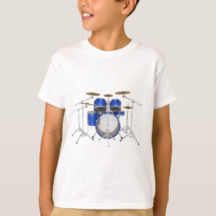 Camiseta Jogo azul do cilindro: