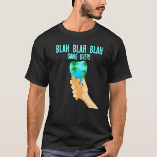 Camiseta Jogo Blah Sobre Fusão do Sorvete da Terra Global