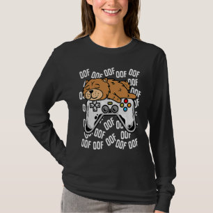 Camiseta Jogo Chow Chow Jogo Noob Oof Kids Meninas