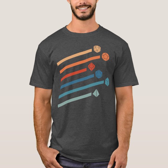 Camiseta Jogo com função Tabletop de Dice Retroativa (Frente)