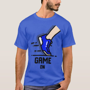 Camiseta Jogo com tênis em execução