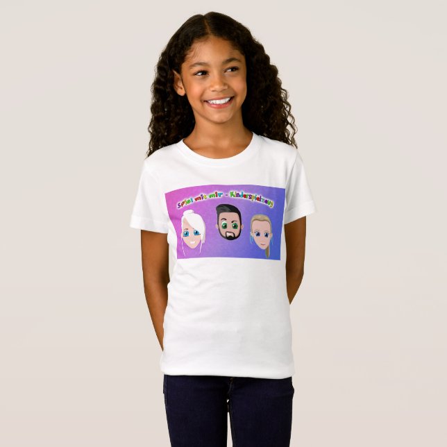 Camiseta Jogo comigo Kinderspielzeuge alpargata rapariga (Frente Completa)