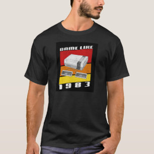 Camiseta Jogo como 1983, Jogos Retrô