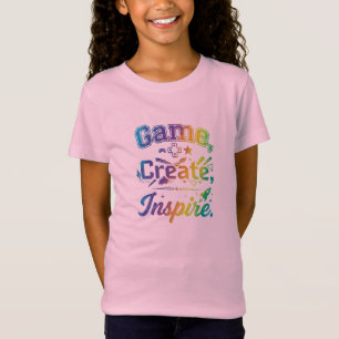 Camiseta Jogo, Crie, Inspire