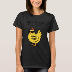 Camiseta Jogo da Galinha Engraçada Não Olhe para o Humor da
