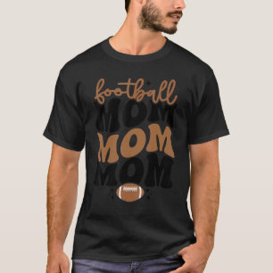 Camiseta Jogo da Mãe de Futebol Groovy Futebol Americano Re