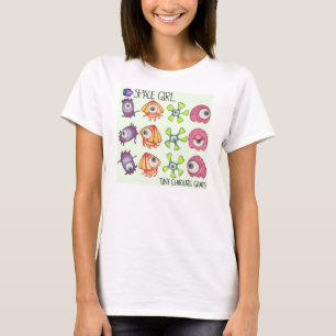 Camiseta Jogo da menina do espaço: Quadro pelo t-shirt da