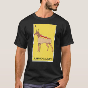 Camiseta Jogo da Placa Bingo da Loteria Mexicana El Perro C