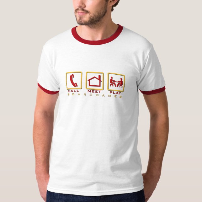 Camiseta Jogo da reunião da chamada (Frente)
