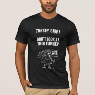 Camiseta Jogo da Turquia - Negro masculino engraçado