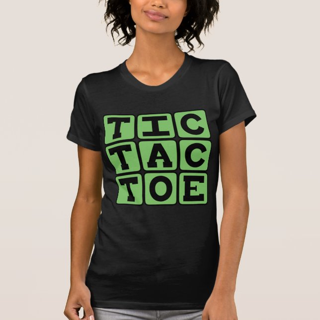 Camiseta Jogo da Velha, Jogo de X's e O's (Frente)