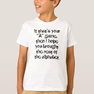 Camiseta Jogo de "A"