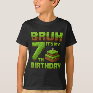 Camiseta Jogo de Aniversário Divertido É Meu 7º Aniversário
