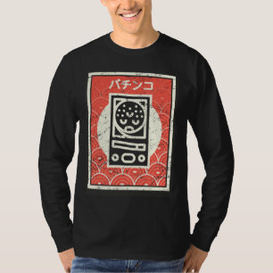 Camiseta Jogo de arcade japonês retrô Pachinko