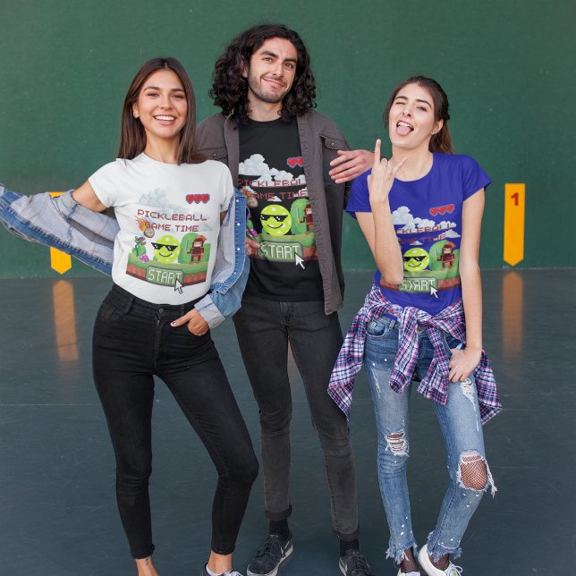 Camiseta Jogo de Arte Unisex de Pickleball Engraçado (Criador carregado)