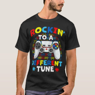 Camiseta Jogo de Autismo: Balançando em um Ritmo Diferente