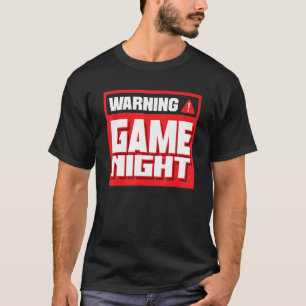 Camiseta Jogo de Aviso Jogo Noturno Jogos Jogadores de Jogo