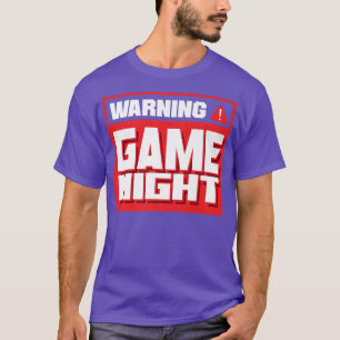Camiseta Jogo de Aviso Jogo Noturno Jogos Jogadores de Jogo