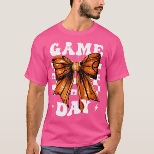 Camiseta Jogo de Basquete Fofo Coquete Dia de Basquete Aman