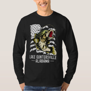 Camiseta Jogo de Bass Pesca Desportivo Lago Guntersvil
