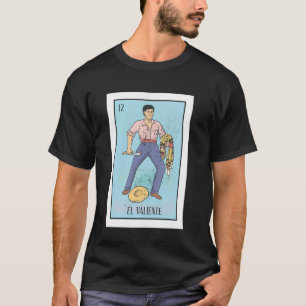 Camiseta Jogo de Bingo da Loteria Mexicana Retro El Valient