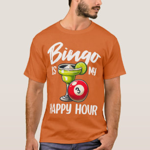 Camiseta Jogo de Bingo Engraçado Bingo é Minha Hora Feliz D