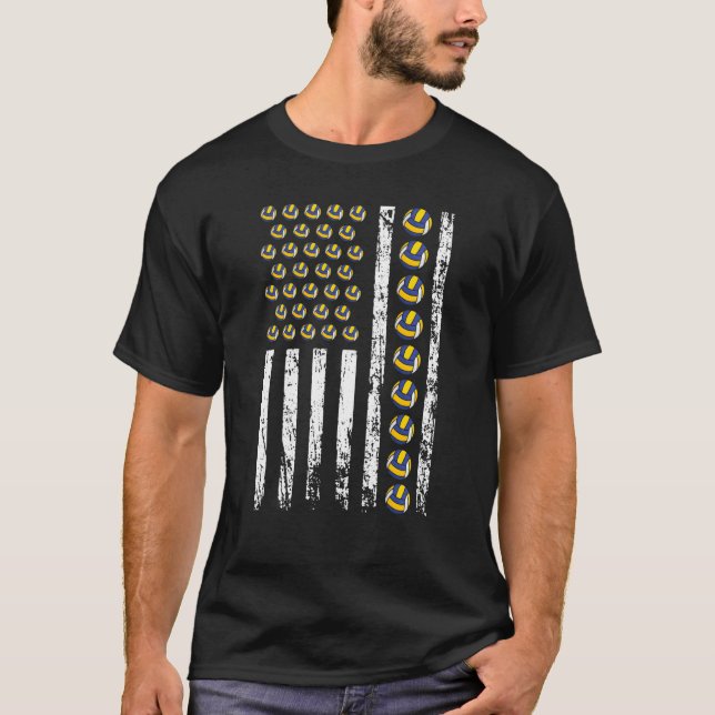 Camiseta Jogo de bola atlética de vara desportiva americana (Frente)