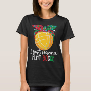 Camiseta Jogo de Boliche italiano Bocci Player Bocce Ball
