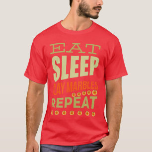 Camiseta Jogo de Bolinhas de Gude Bolas de Gude Comer Dormi